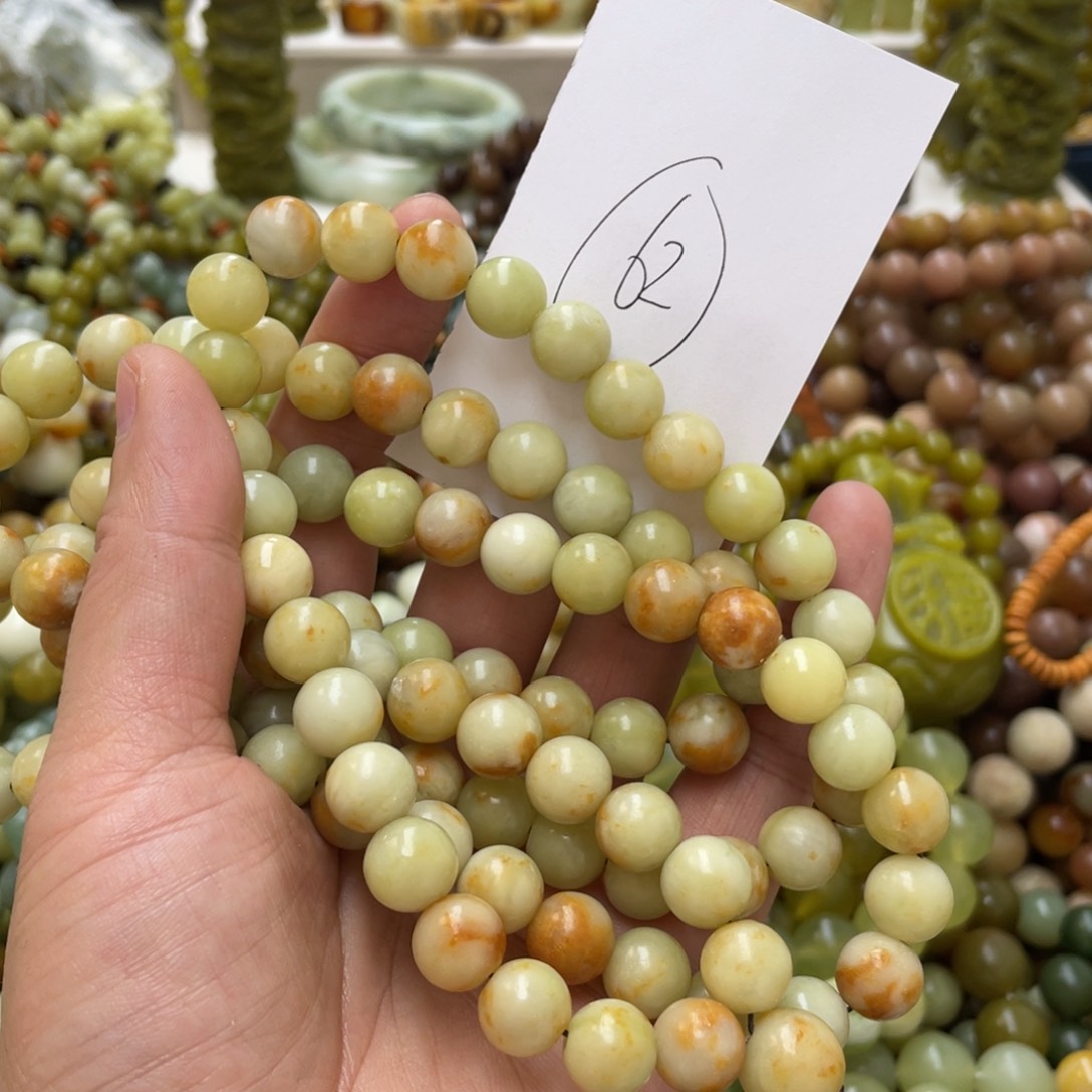 蛇纹石玉手链未镶嵌