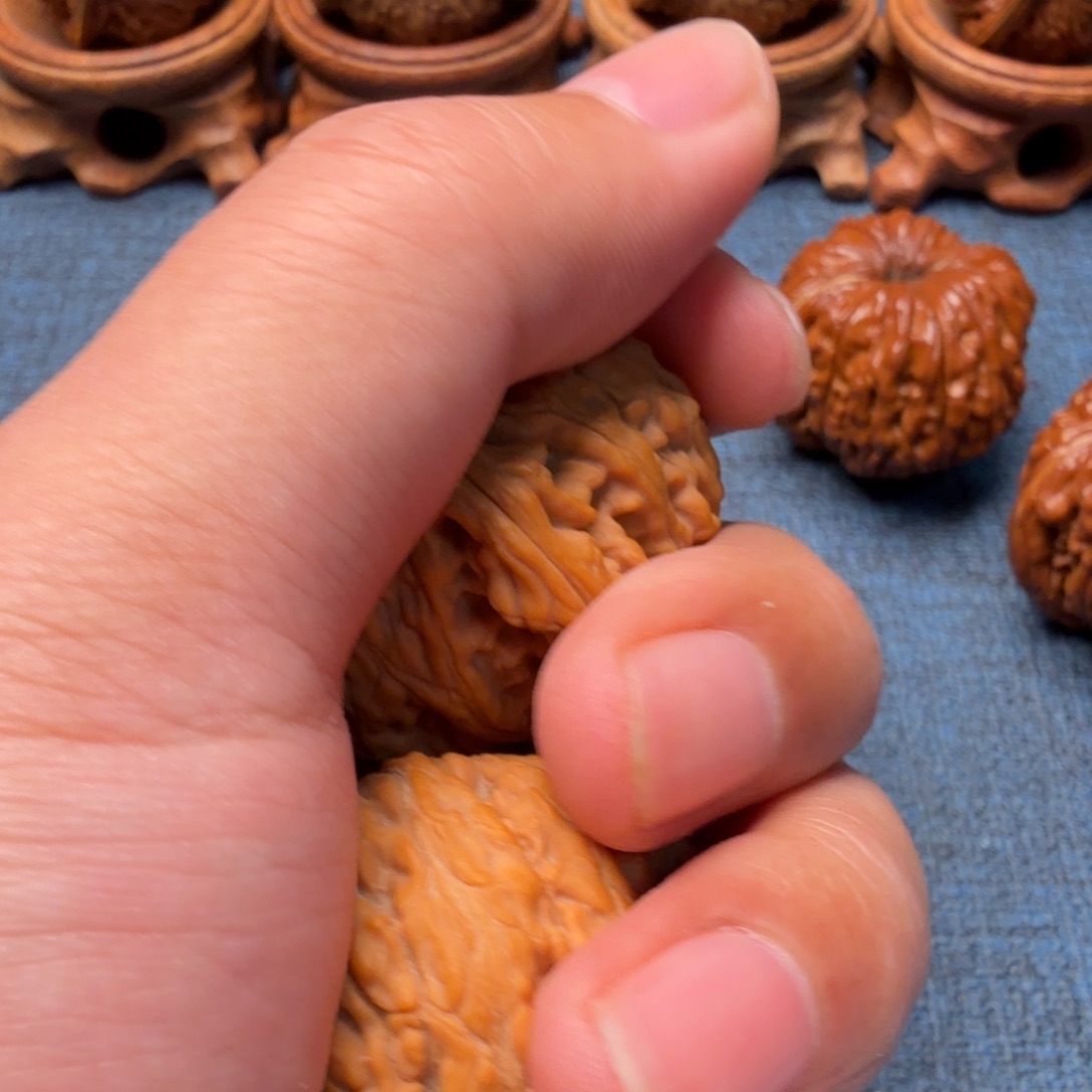 猴头核桃把件J*y蛟龙41尺寸047