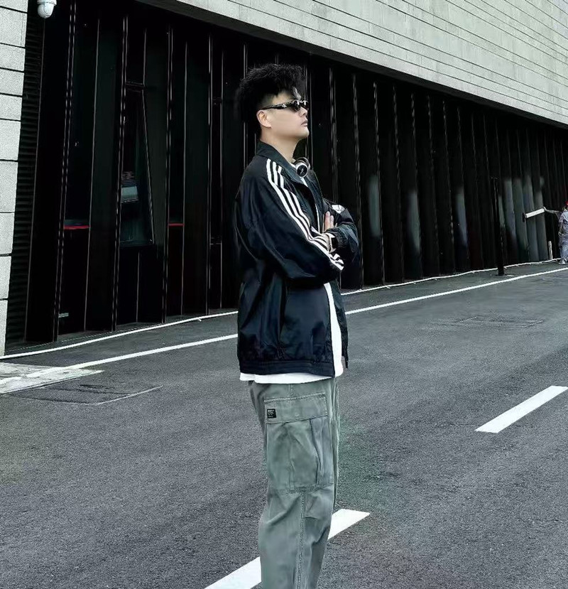 新款春季男女同款立领夹克风衣外套1266