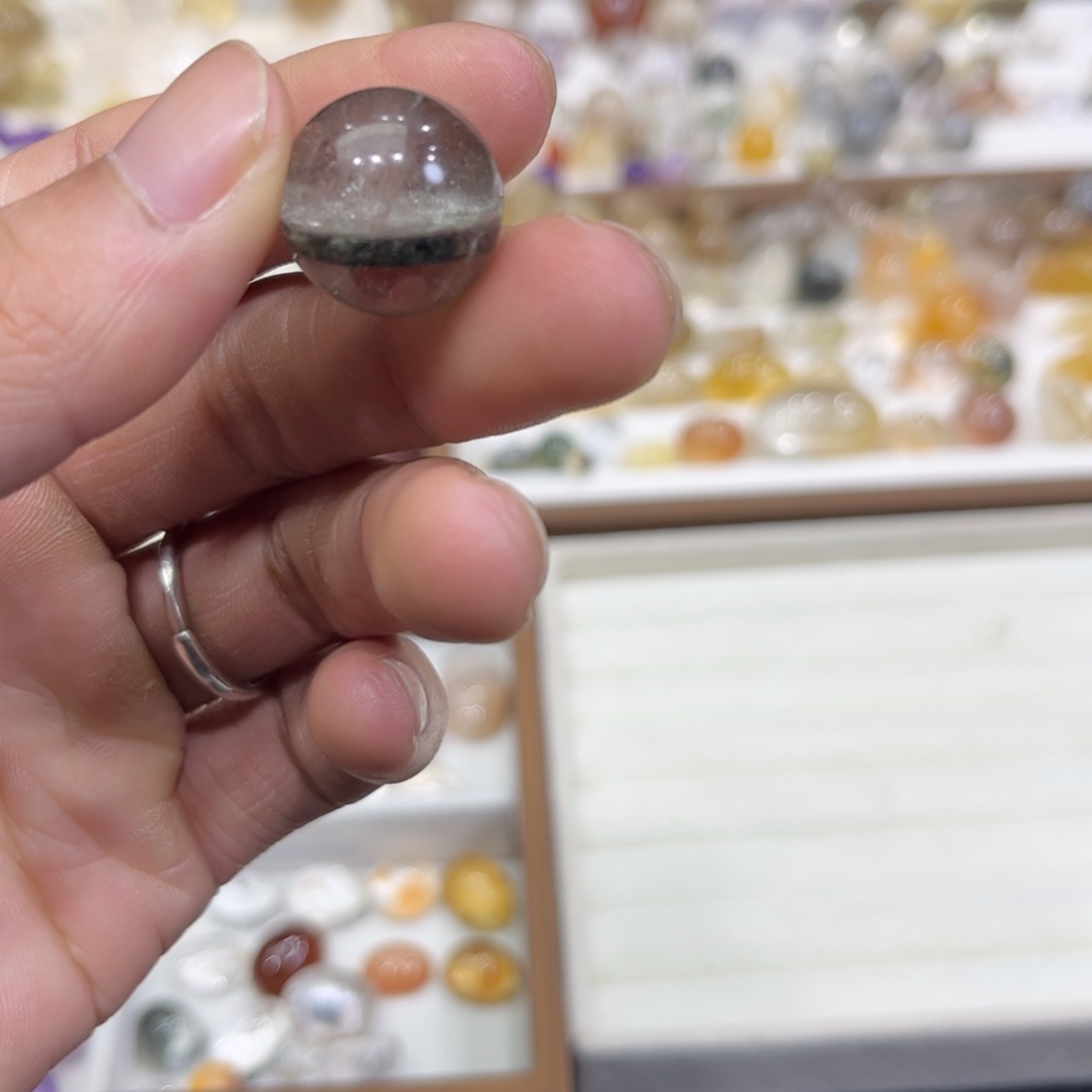 未镶嵌水晶珠宝半成品半盆幽灵17咪