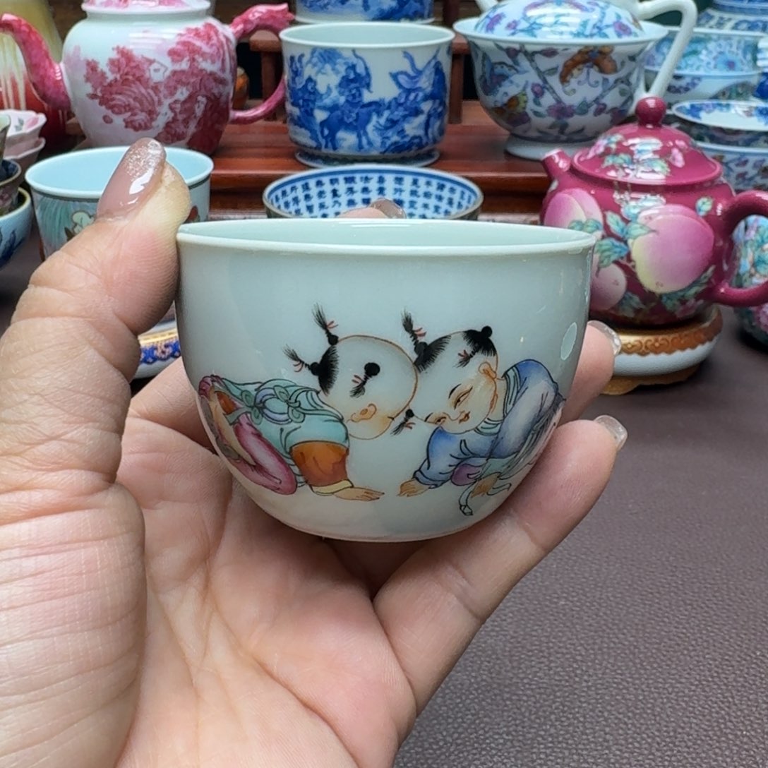 瓷片景德镇仿古手工制作精品展示