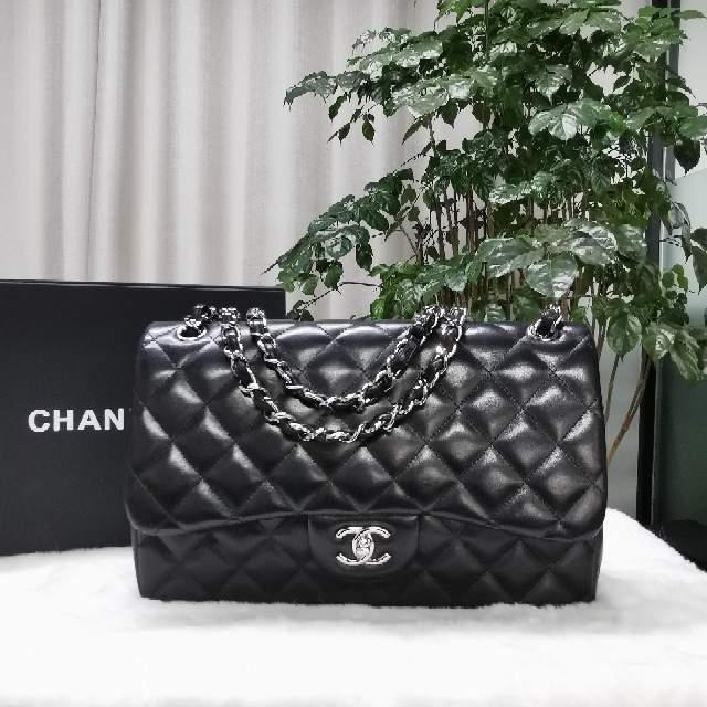 Chanel/香奈儿 单肩包 Jumbo黑银羊 bg6508/2512