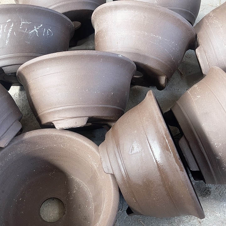 紫砂花盆100-10。    19.5-10