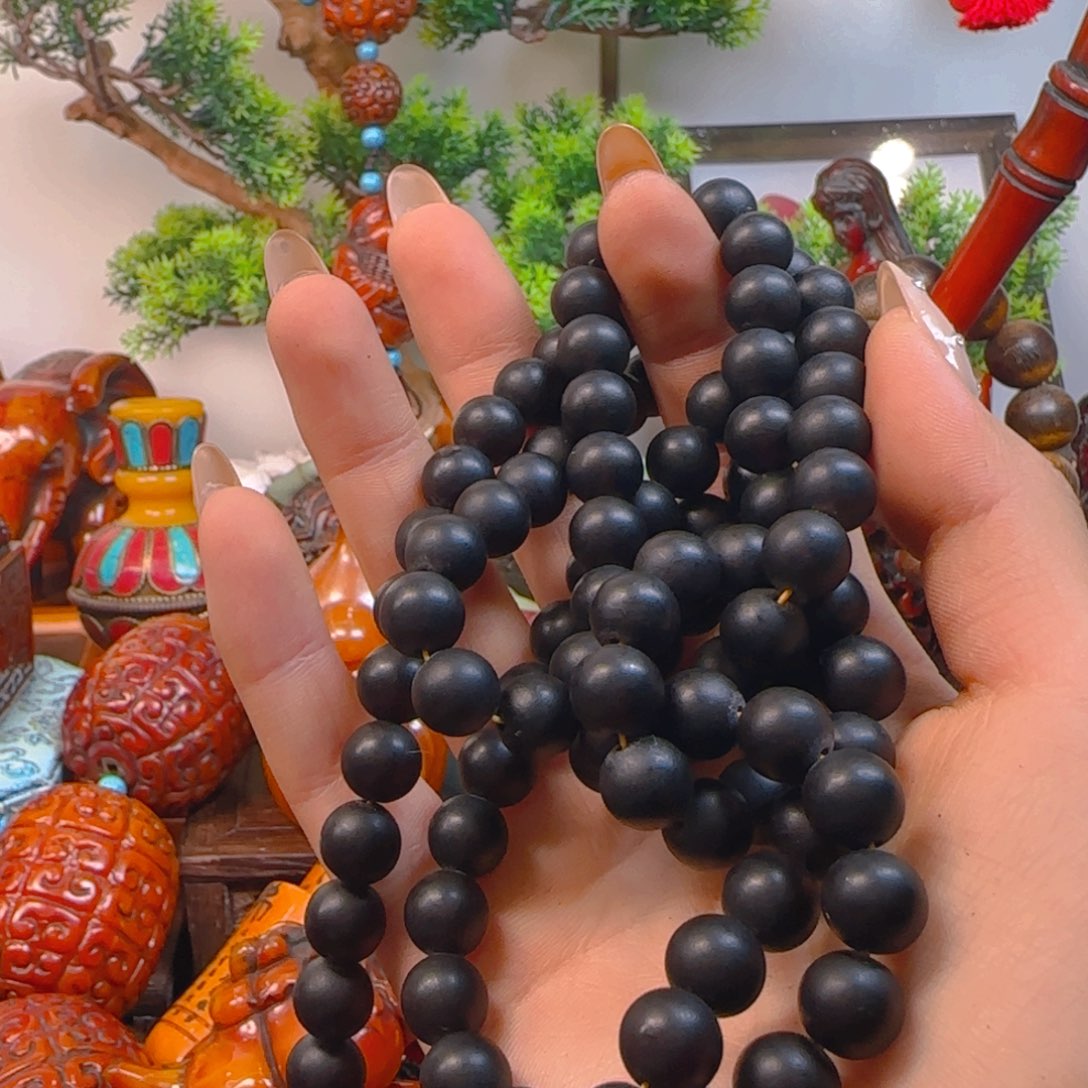 琥珀裸石未镶嵌108手串