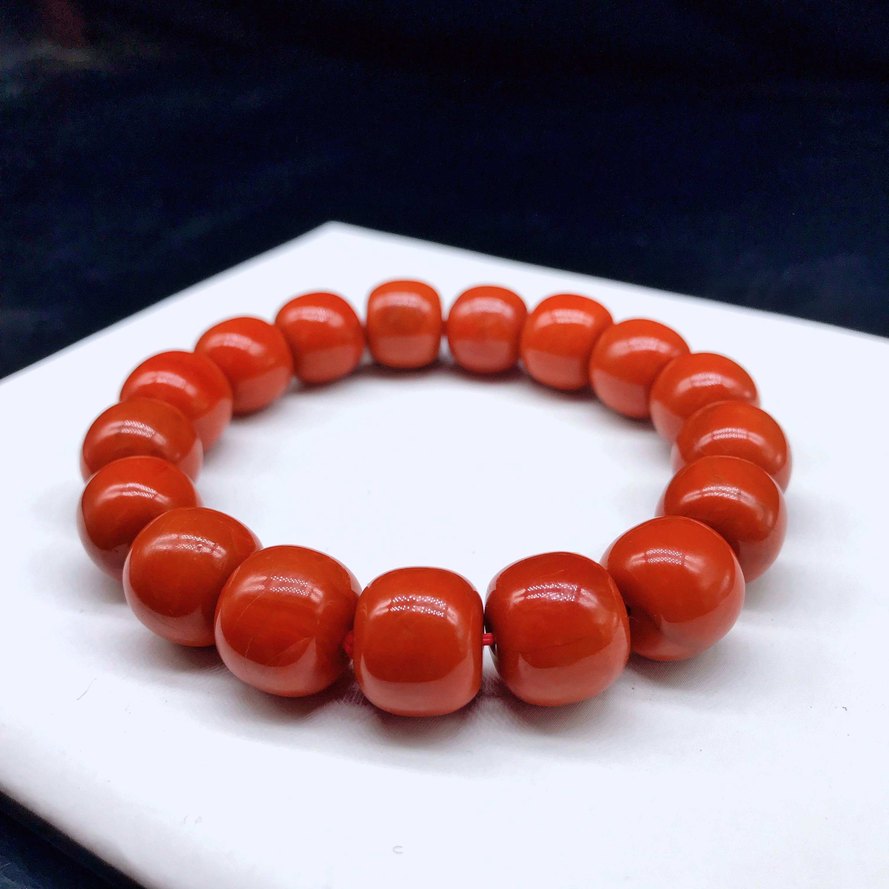 【小雪】南红四川瓦西满色满肉精美老型百搭手串