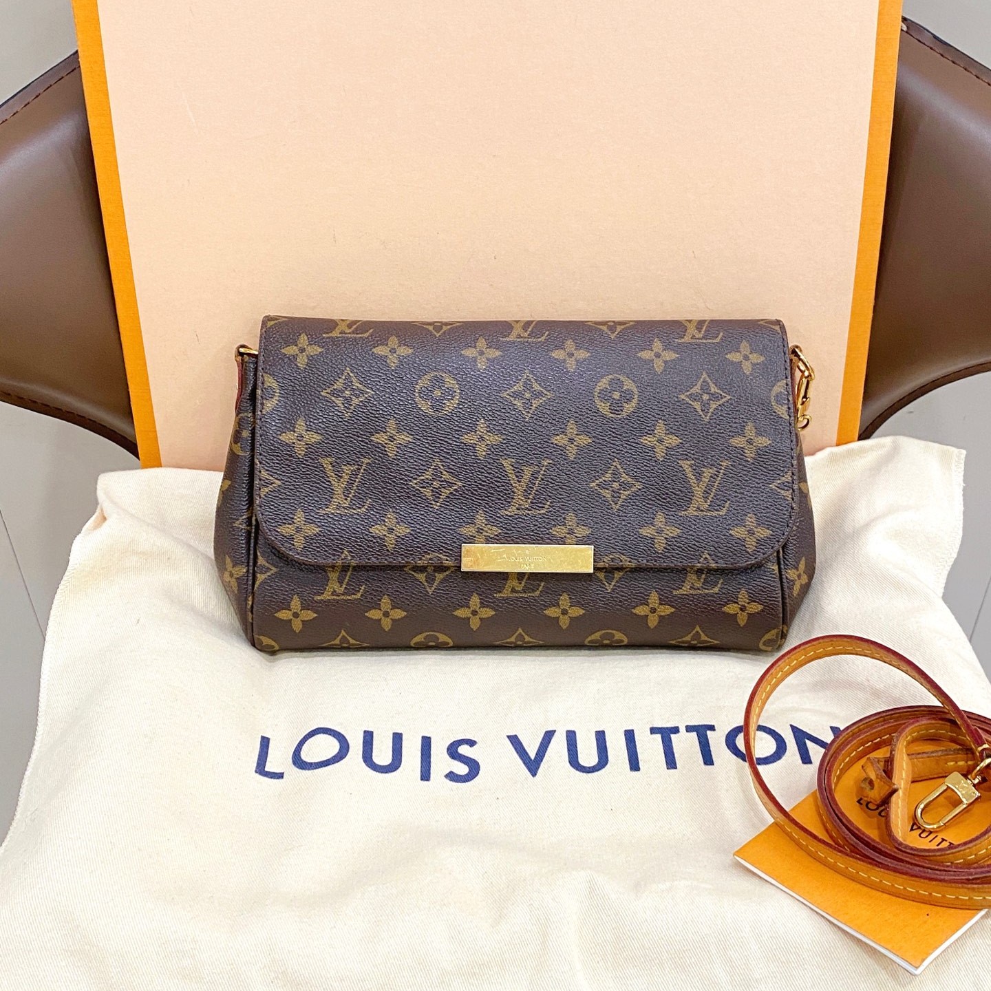 95新 LV favorite挚爱系列woc链条包女士斜挎包