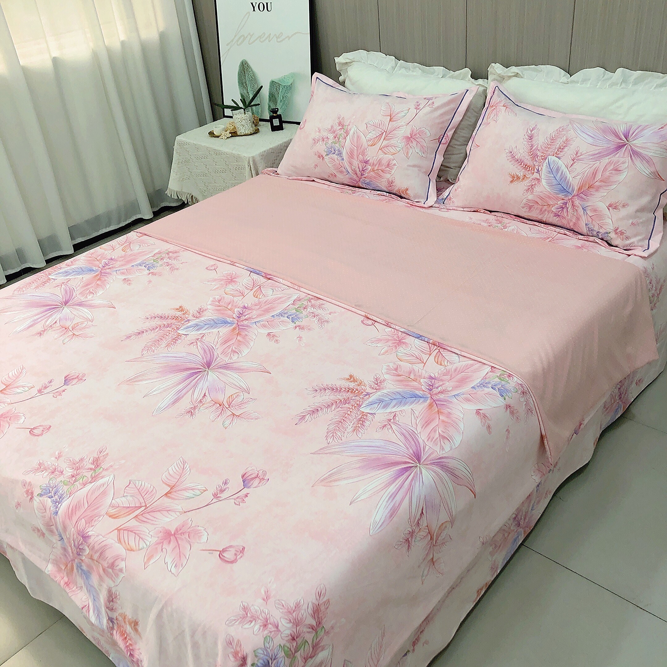 【双人四件套】 精梳斜纹 超软糯细腻 四季通用 【茉彩】