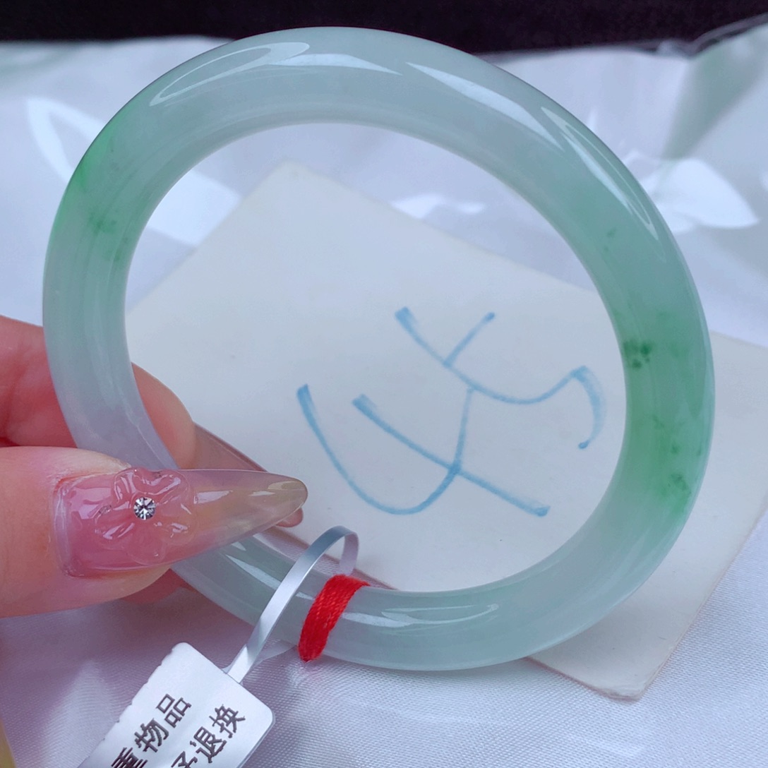 翡翠手镯未镶嵌天然缅甸翡翠A货手镯