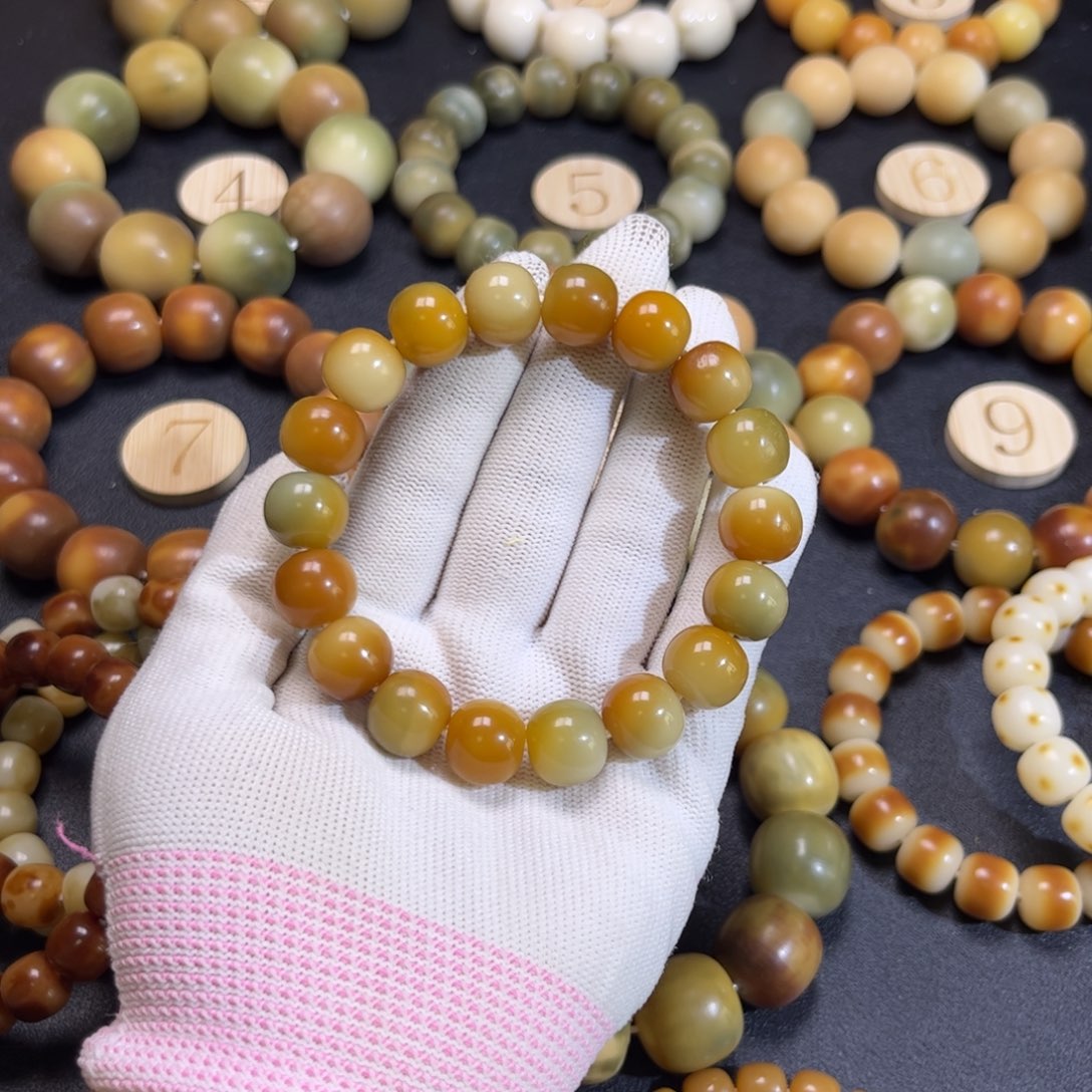 菩提根/象牙果吊坠绿飘苹果卡13干磨