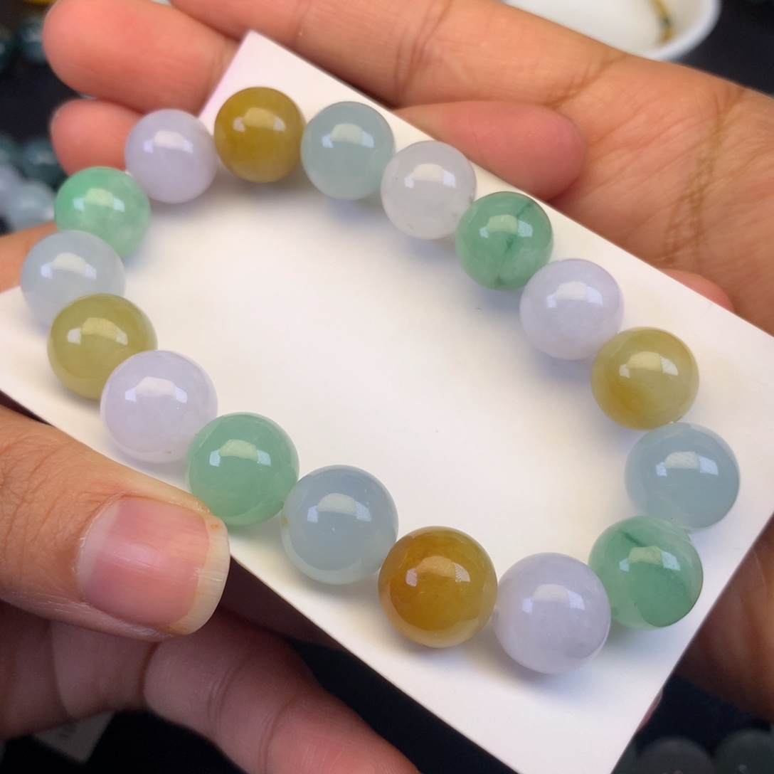 翡翠未镶嵌颈饰天然缅甸翡翠A货卡12