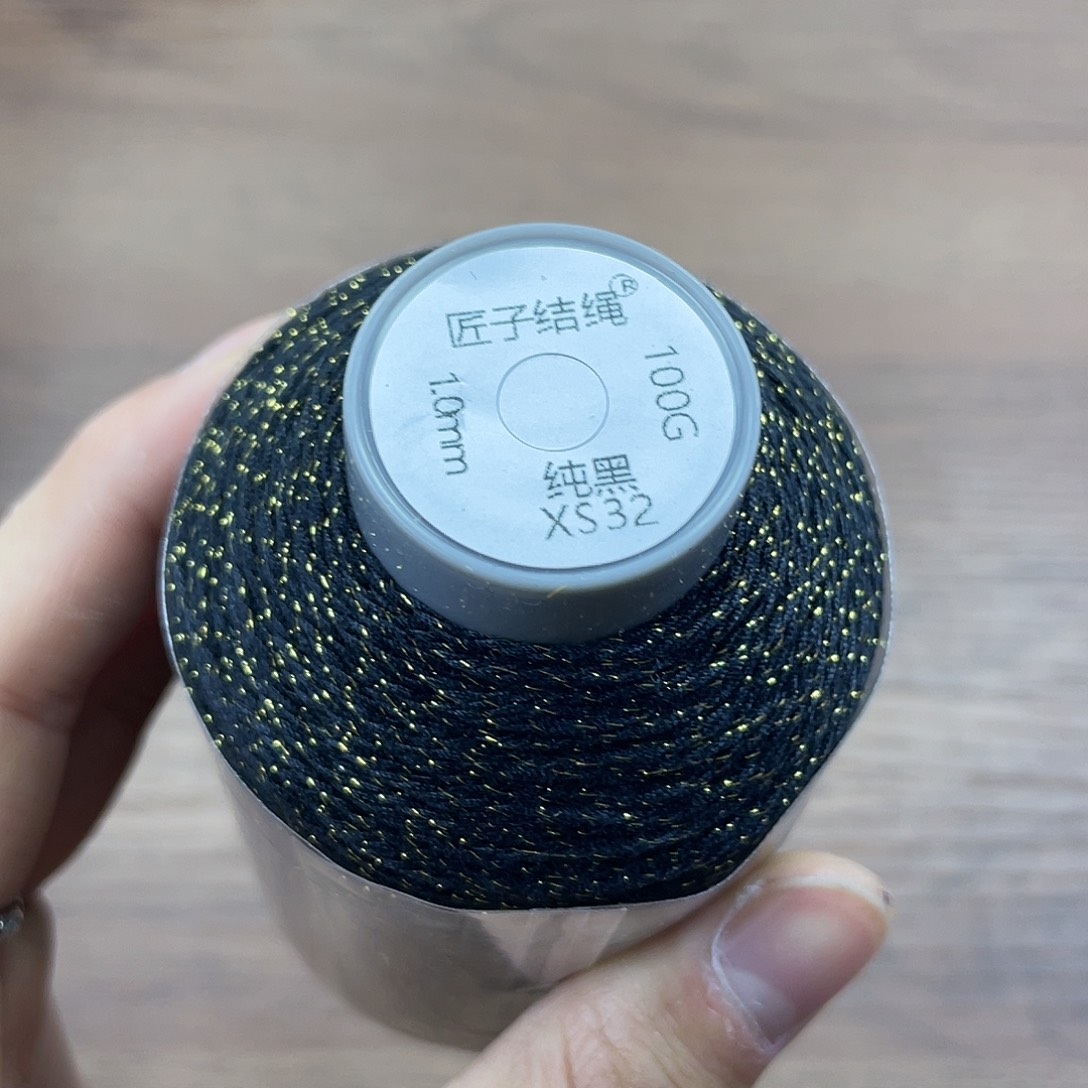 爱***爵聚酯纤维1.0mm100克纯色手搓-纯黑2卷