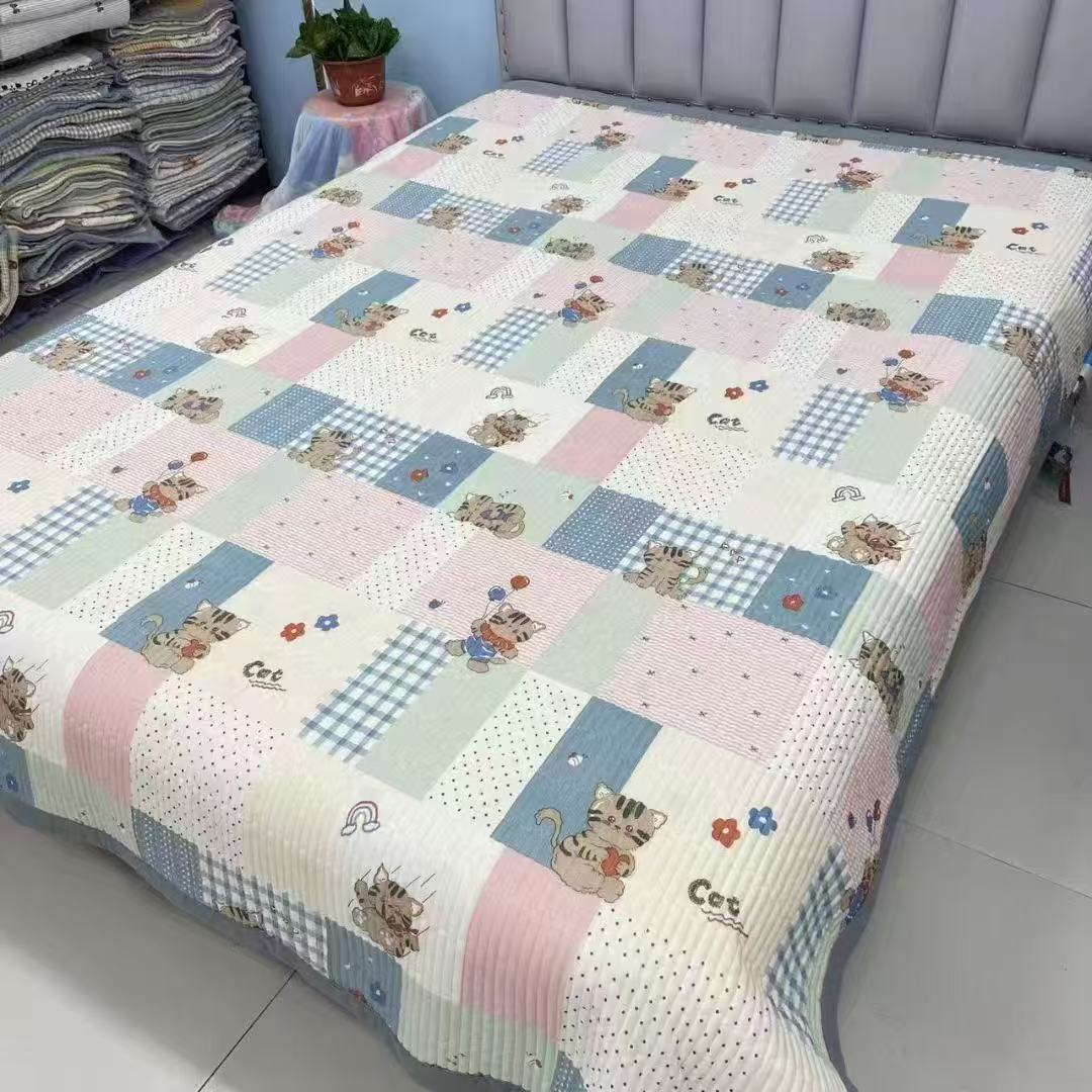 （主播展示花型为主）微瑕四季加绒床盖各种尺寸