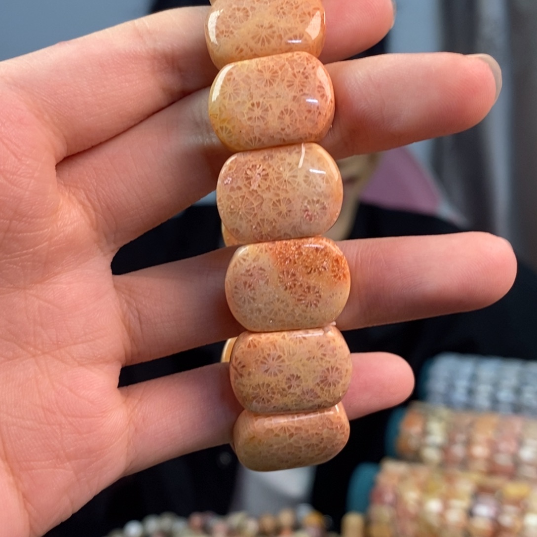 硅化玉未镶嵌手链