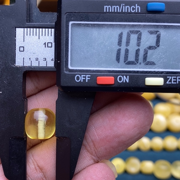 裸石琥珀未镶嵌35号10.2*10