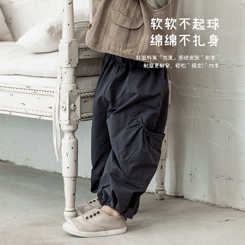 黑面包ryebread/黑面包童装 韩系男童小童休闲长裤 5夏