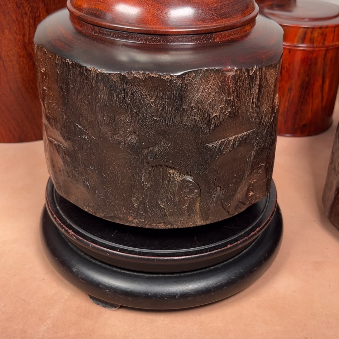 檀香木小叶茶叶罐