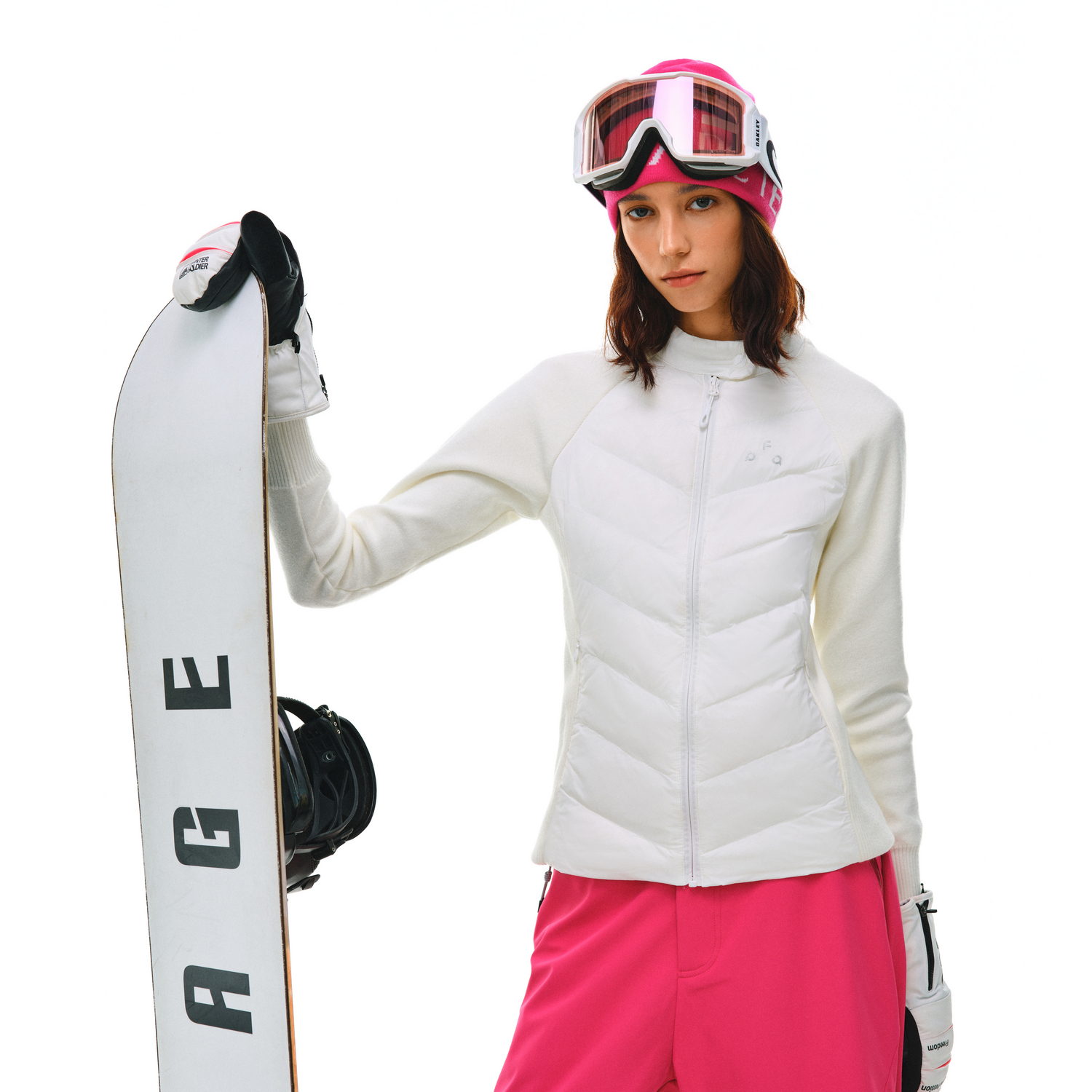 FPA 鸭绒轻薄排骨羽绒服女款秋冬季基础纯色拉链修身保暖外套