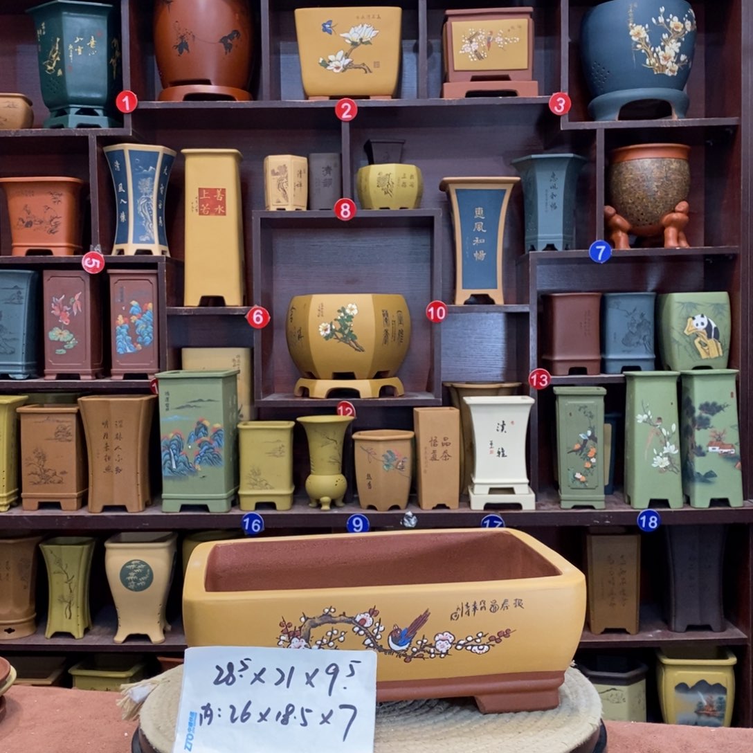 紫砂花盆紫砂作品