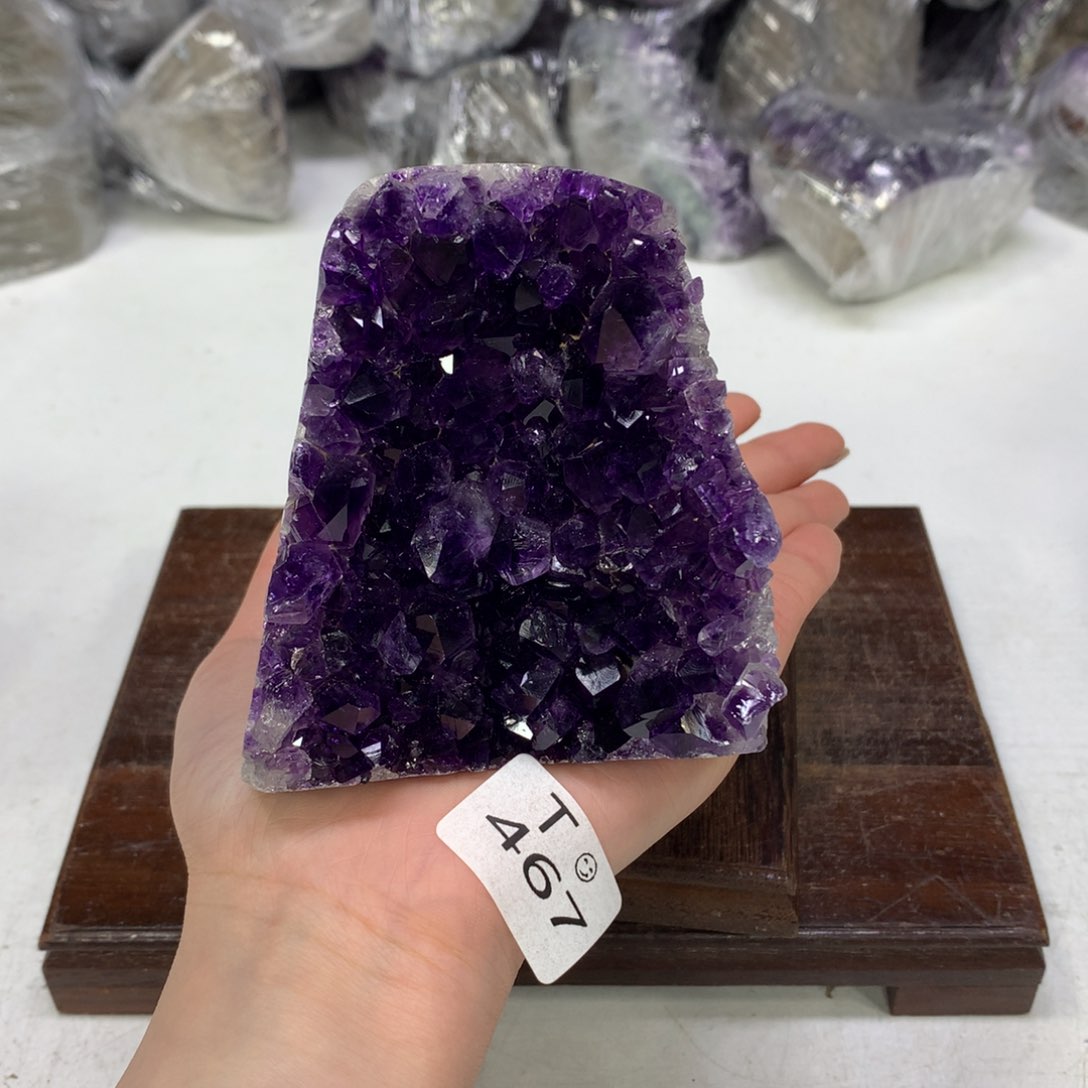 紫晶摆件未镶嵌水晶