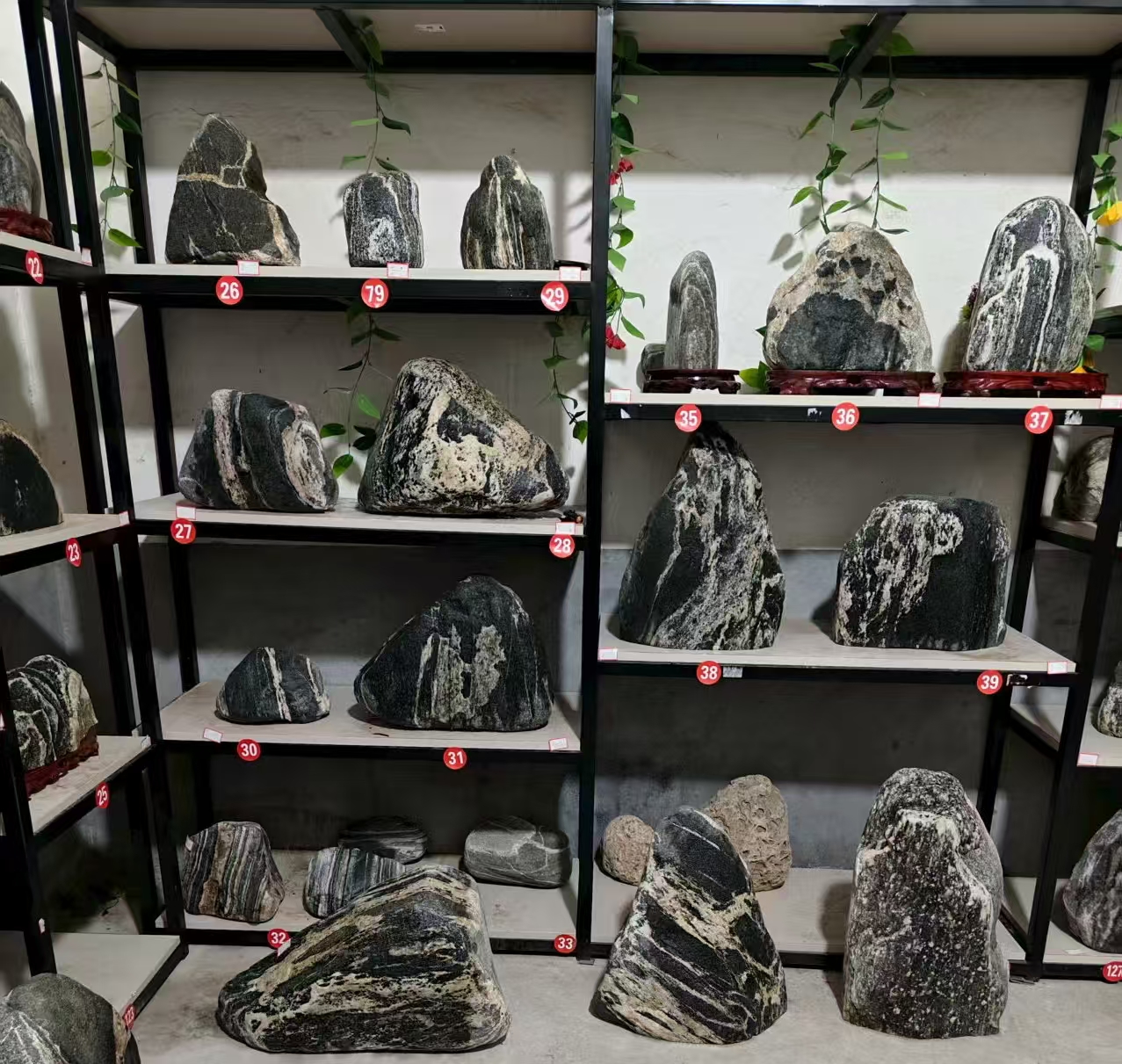 靠山石客厅书房办公室摆件直播间一物一拍