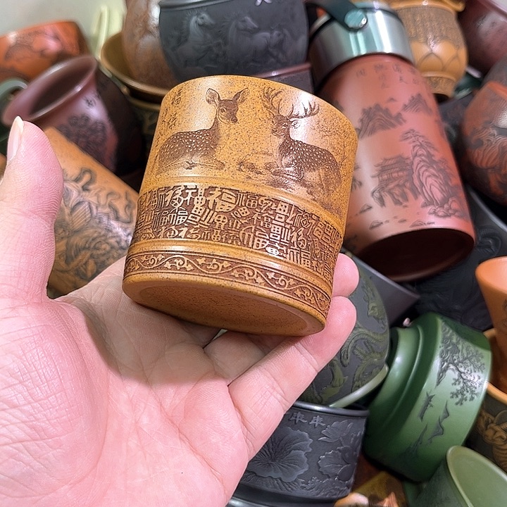 茶杯紫砂全手工紫砂主人杯