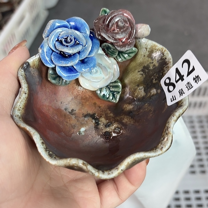 山泉造物手工制作柴烧842磨底