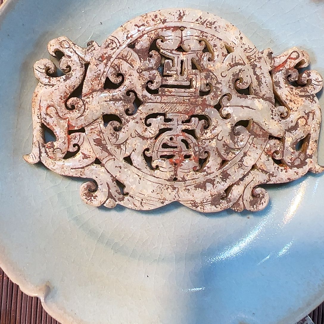 瓷片五大名窑瓷器摆件瓷片