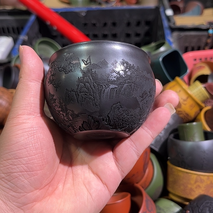 茶杯紫砂全手工紫砂主人杯