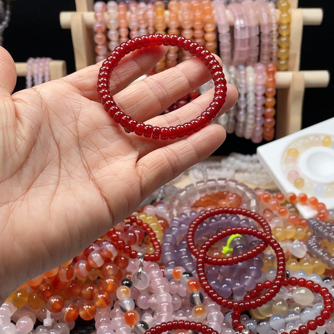 M***$玛瑙/玉髓合金手链