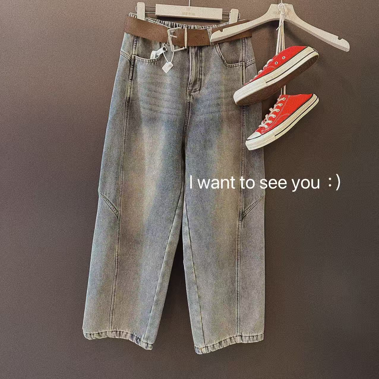 【WJ】冬款 玉 25D136 26C33 牛仔裤直筒（3-6）卡码拍大