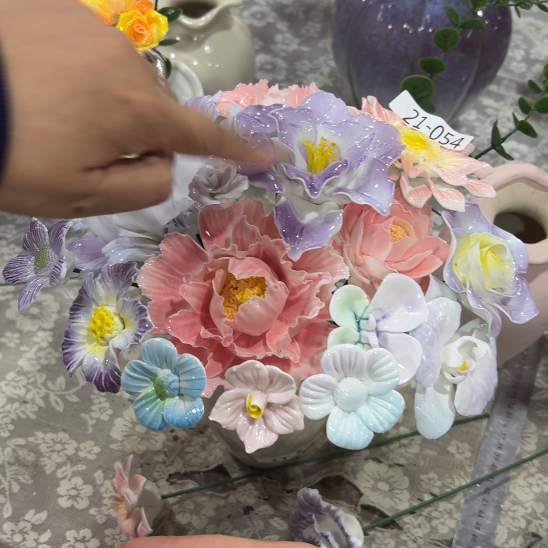 2154 陶瓷花拍满20元发货退款拉黑