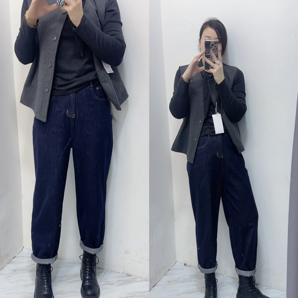 莎姐家韩版显瘦牛仔裤9053