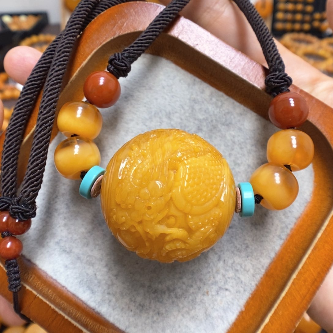 蜜蜡颈饰未镶嵌蜜蜡