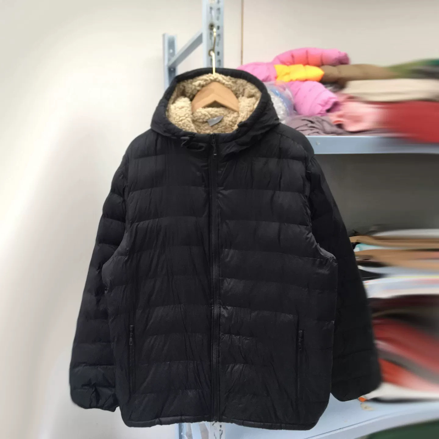 25448男款连帽棉衣