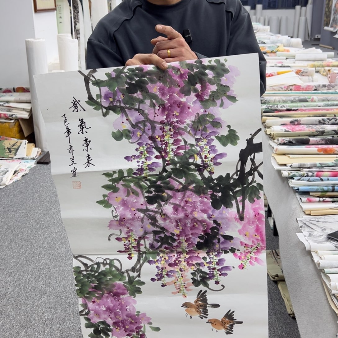 国画纯手绘字画宣纸