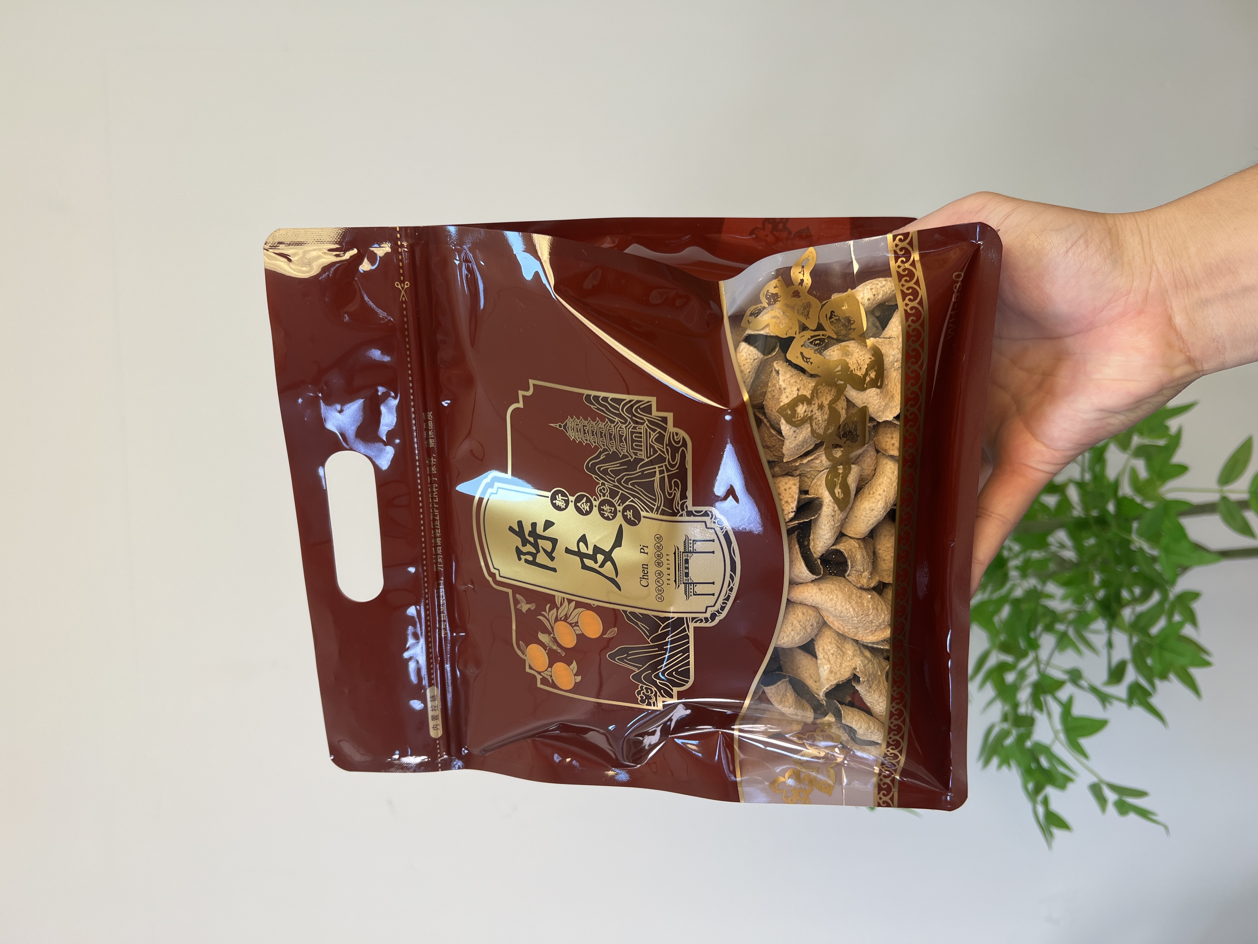 【2019年二红皮/ 产地茶坑】70g 整皮纯干仓陈化新会陈皮