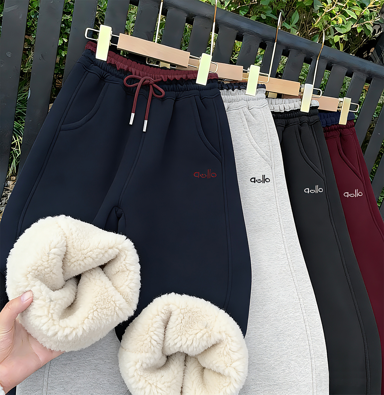 【加厚百搭】(抗寒-20°一条过冬)童装中大童冬季卫裤加绒休闲新款