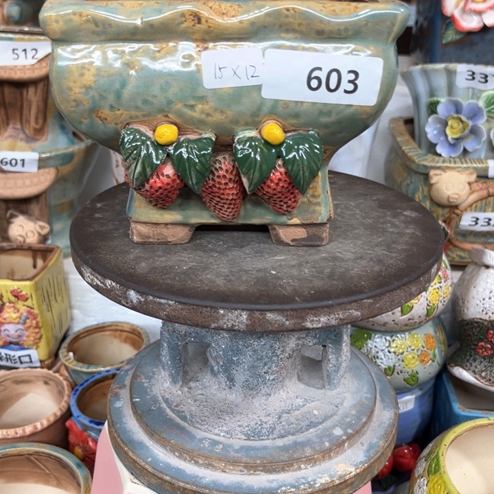 紫砂花盆粗陶材质多肉花盆