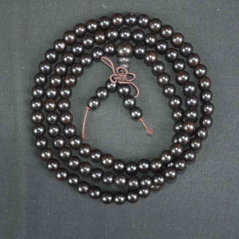 黑檀男女款佛珠手串108卡8 038（无礼盒）