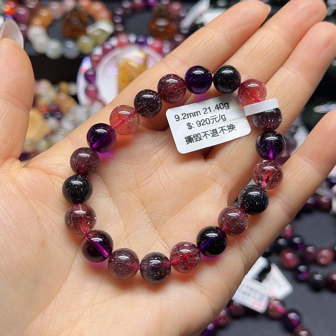 水晶手链未镶嵌天然水晶