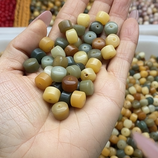 白玉菩提吊坠9/7多宝经纶120颗