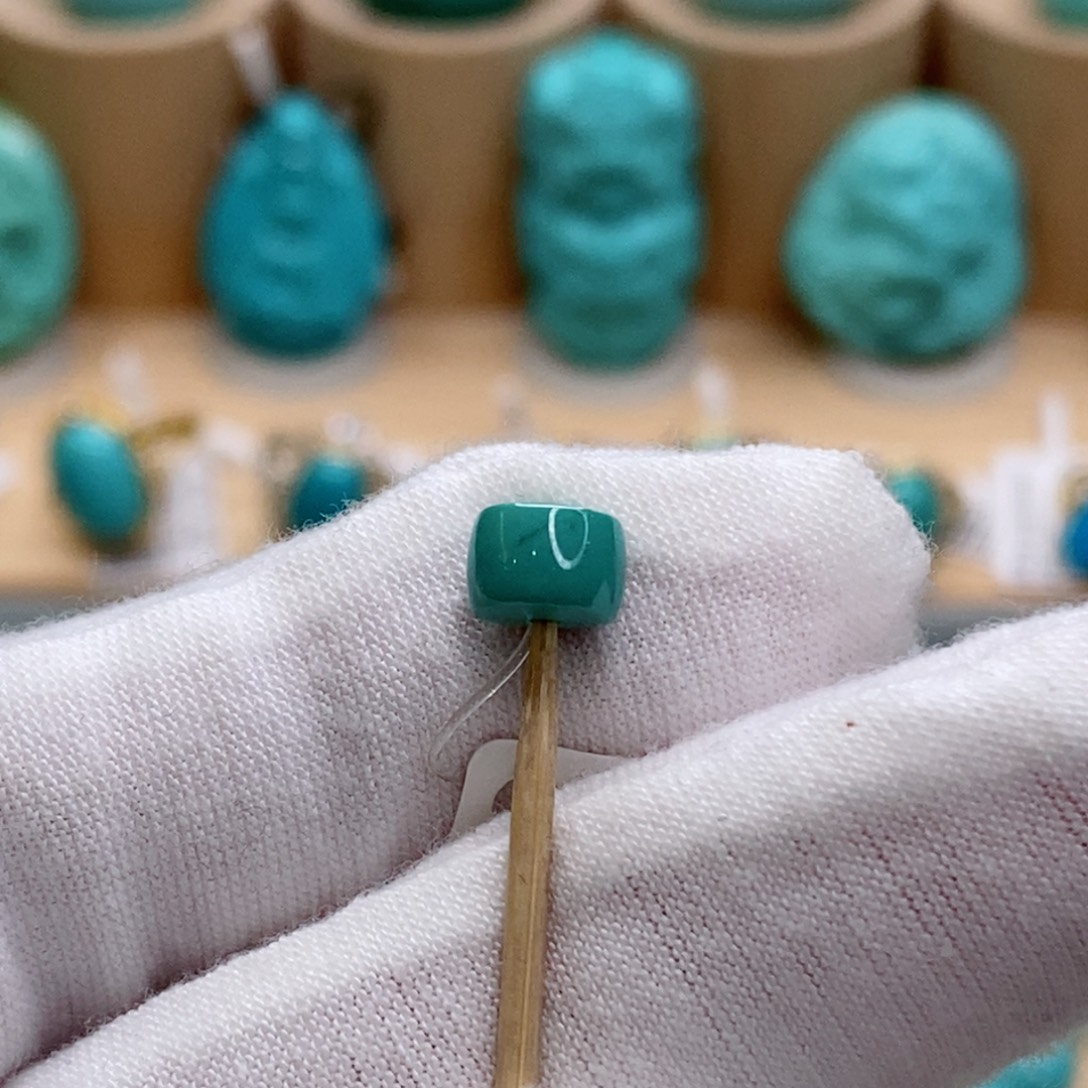 绿松石未镶嵌珠宝奇石6.5mm