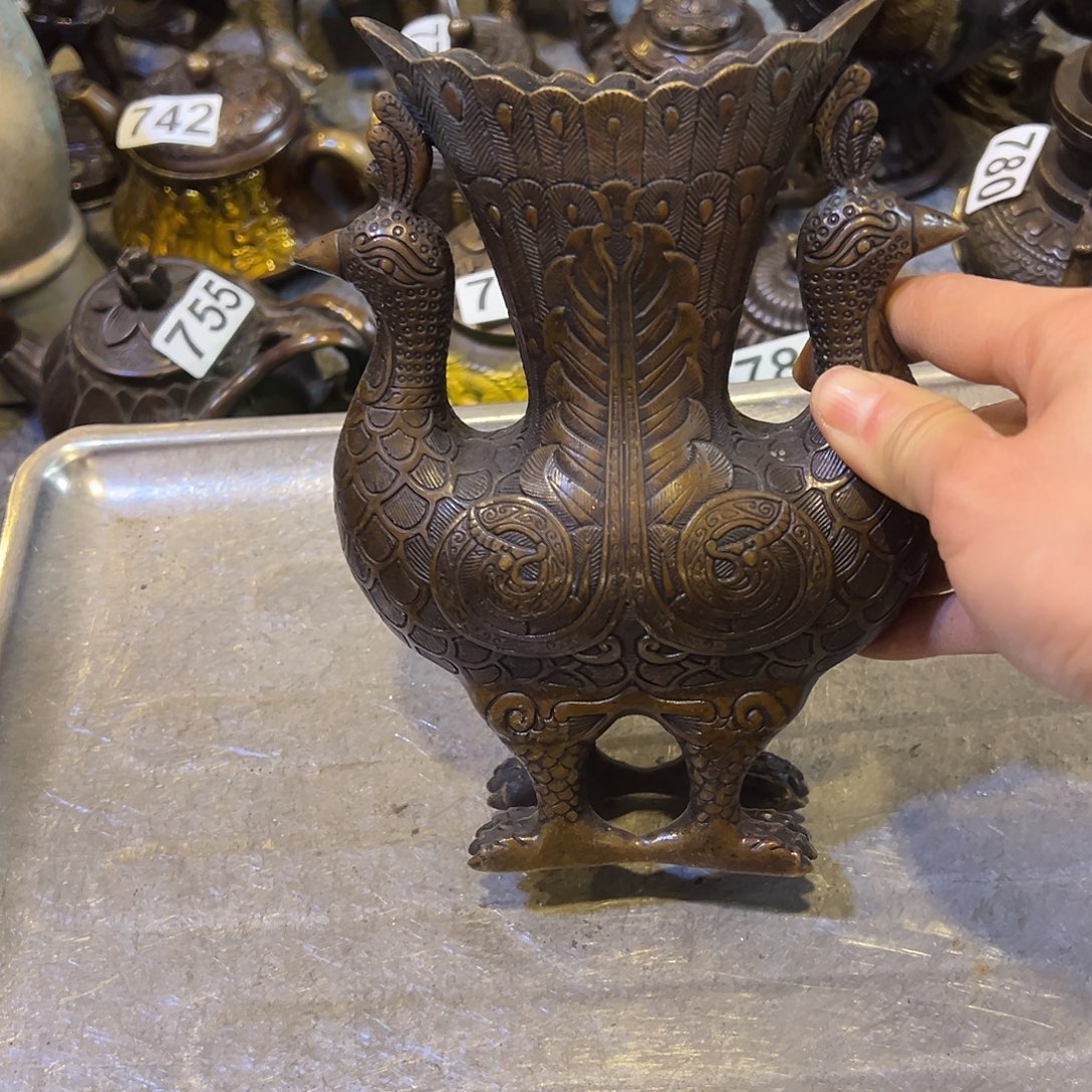 黄铜摆件，文房摆件