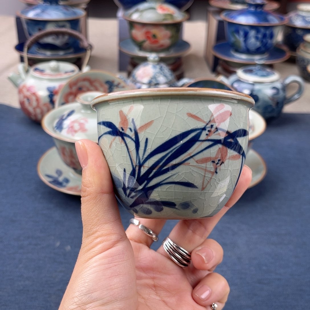 杯景德镇手绘手工茶具