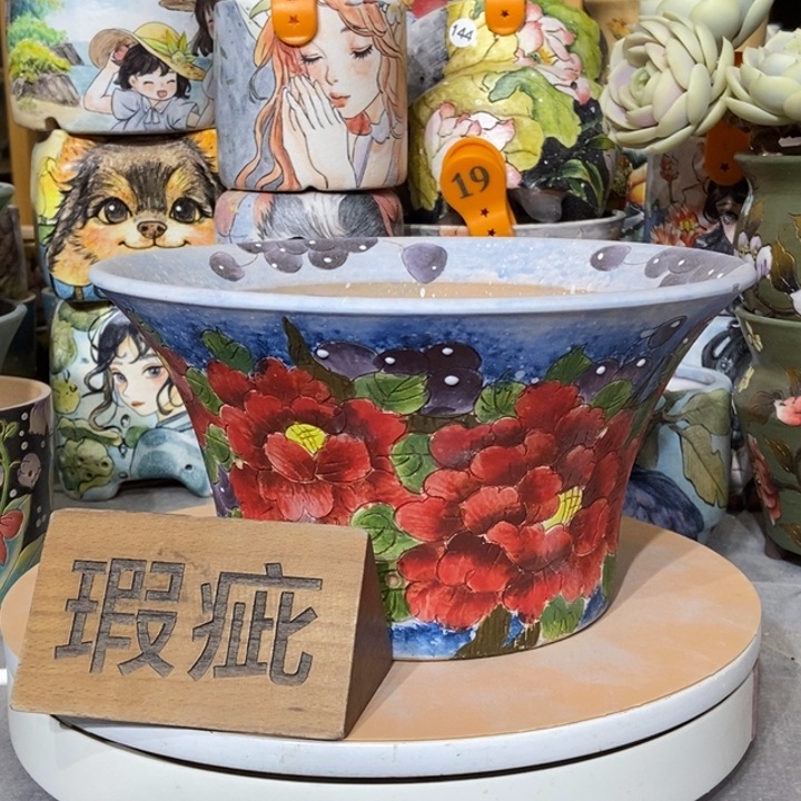 红陶景德镇艺术手绘作品