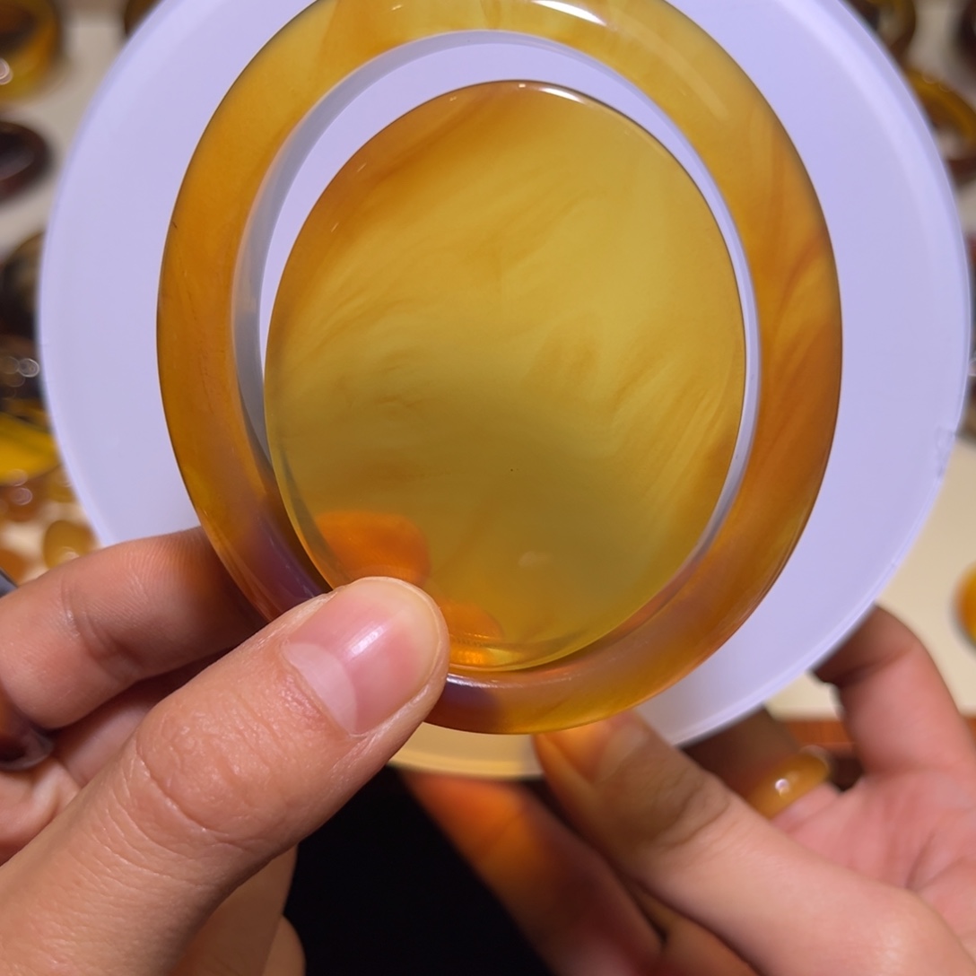 琥珀未镶嵌手镯用****7手镯56/16