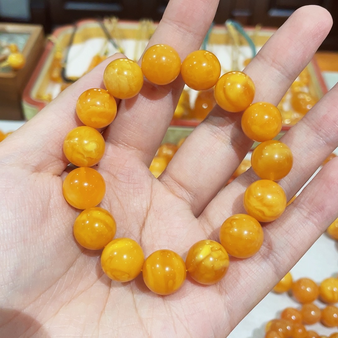 蜜蜡手链未镶嵌手串