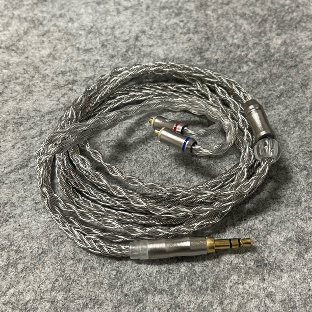 99新  石墨烯单晶铜8股镀银HiFi耳机升级线3.5mm转mmcx口