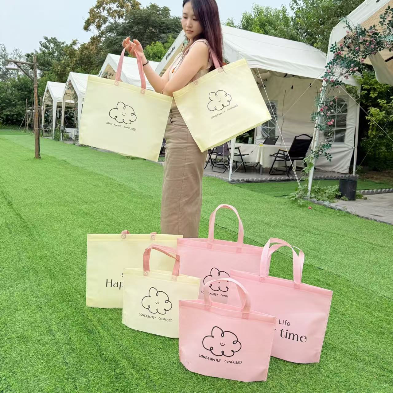无纺布环保袋男女服装店袋子定做LOGO精致礼品包装袋定制购物袋大