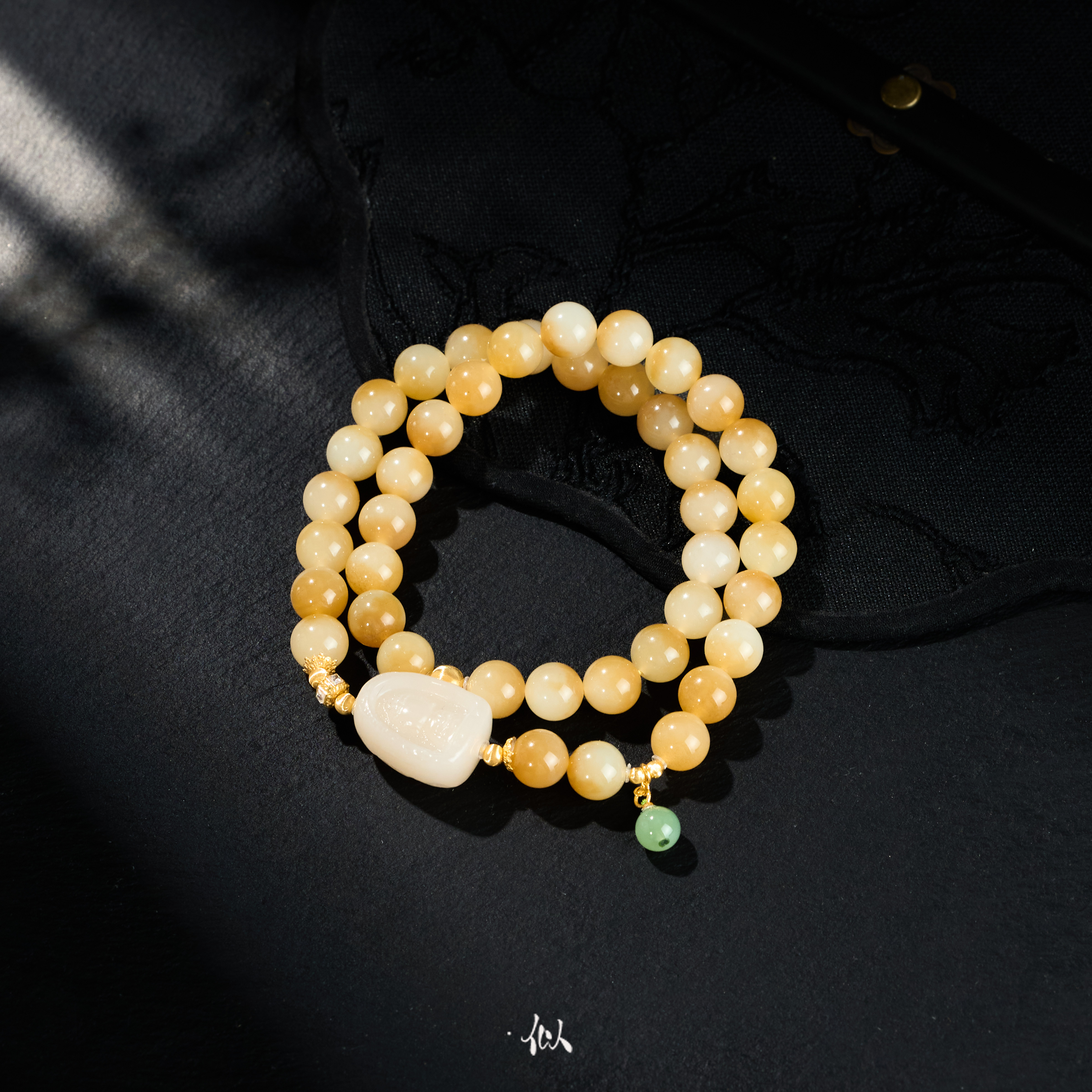 L【金羽】·似梓珠宝· 18K糖白多圈 多样性发一  XYGD9990577-C